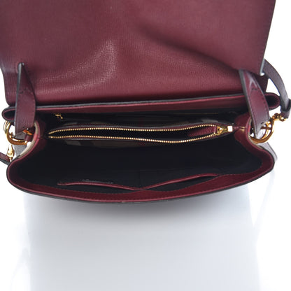 Burberry Derby Calfskin House Check Medium Camberley Burgundy 5 of 11