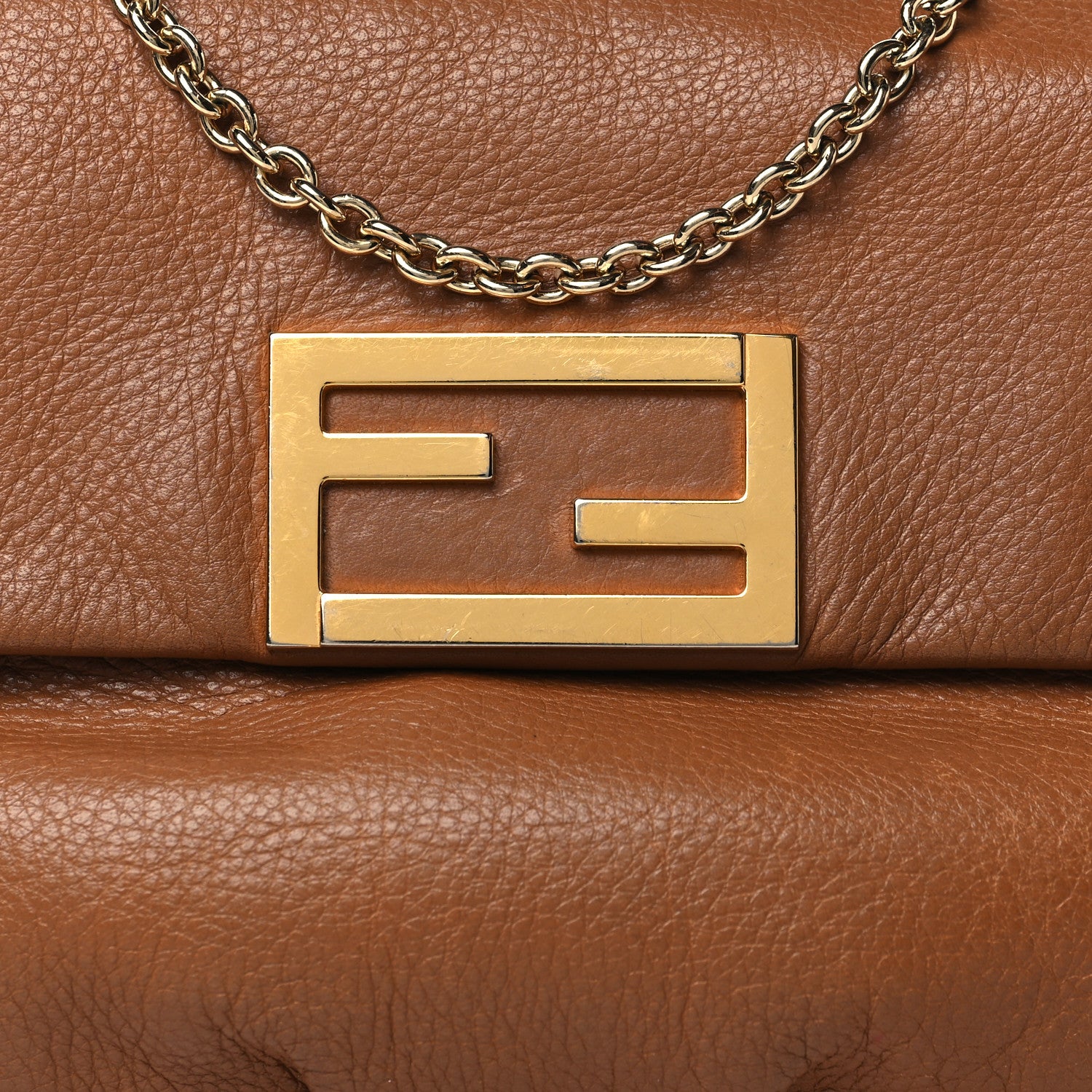 Fendi Vitello Flamingo Fendista Pouchette Crossbody Orzo 7 of 11