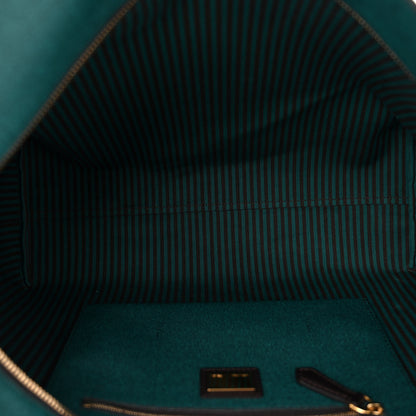 Fendi Zucca Spalmati Medium Roll Tote Tobacco Pavone 5 of 10