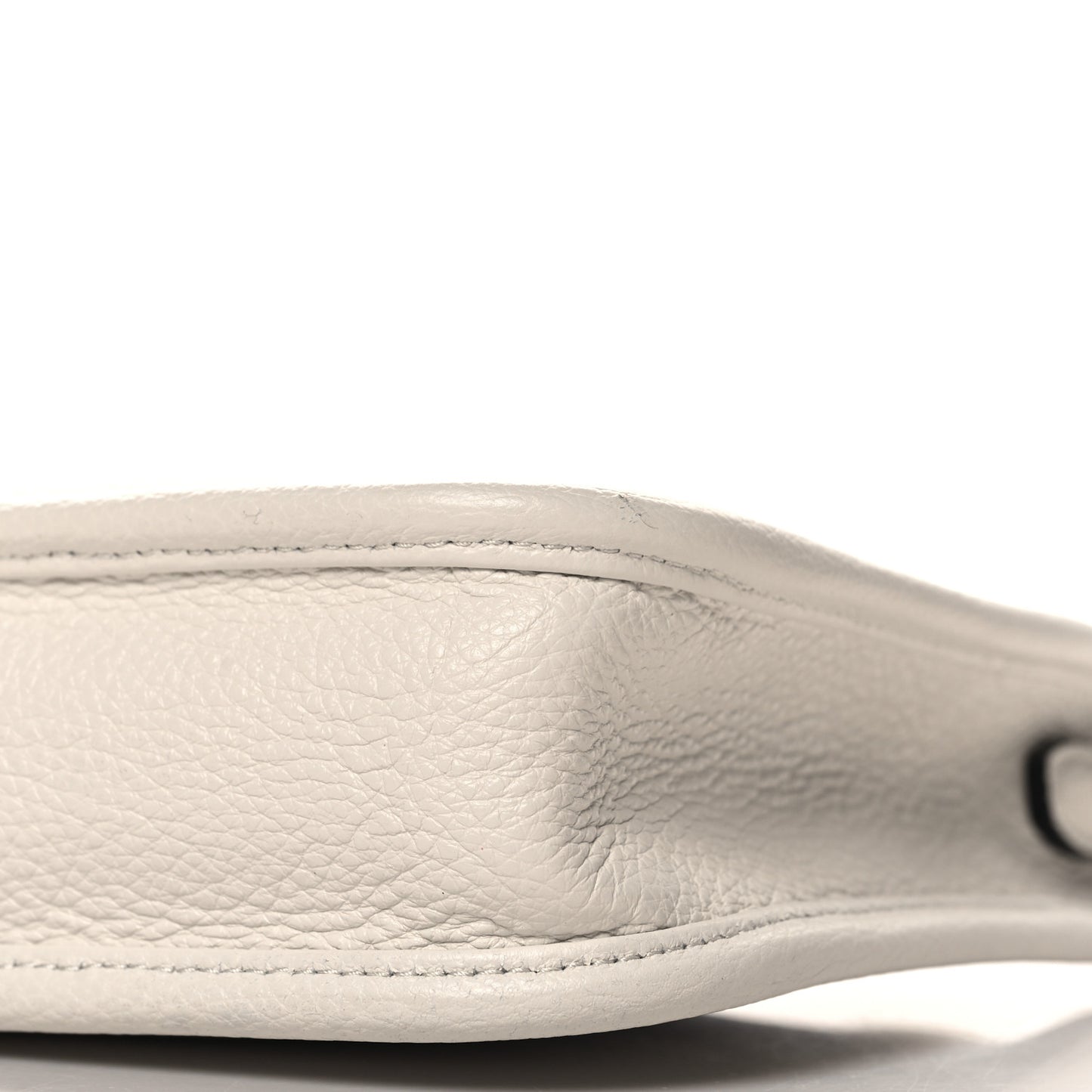 Vitello Daino Soft Mini Hobo Messenger Bag White