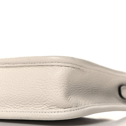 Prada Vitello Daino Soft Mini Hobo Messenger Bag White 9 of 9