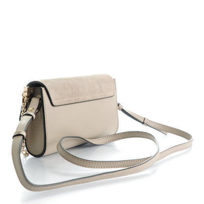 Chloe Suede Calfskin Faye Wallet On Strap Motty Grey 3 of 7