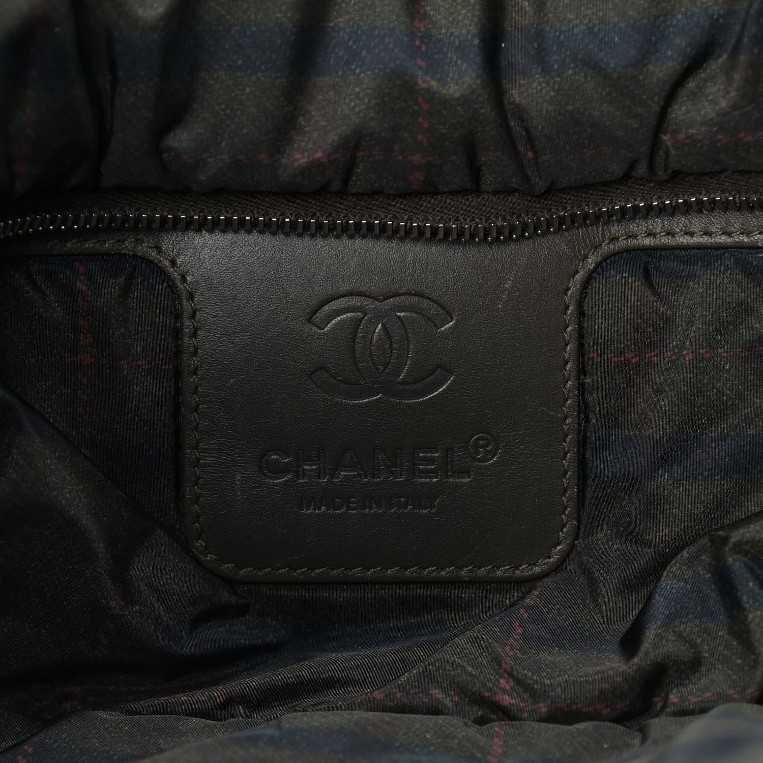 Chanel Nylon Quilted Large Coco Cocoon Tote Khaki 5 of 19