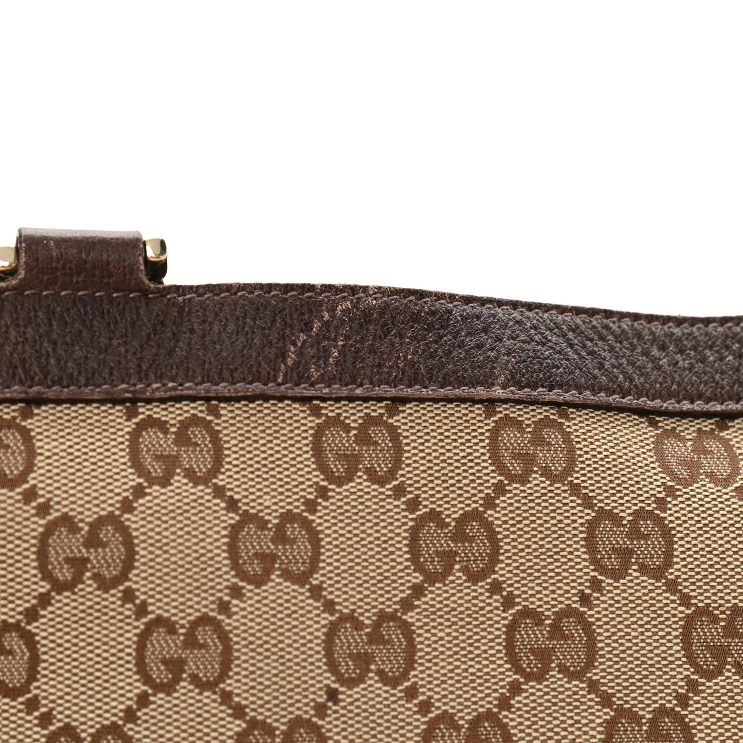 Monogram Large Abbey Tote Dark Brown