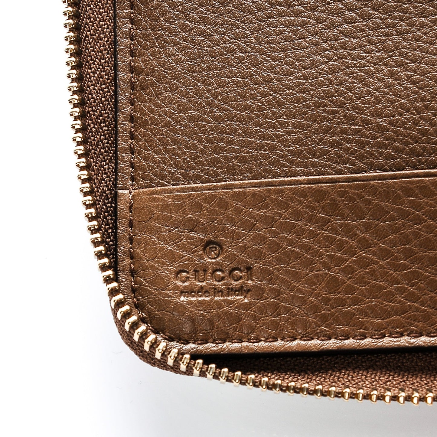Calfskin Medium Soho Zip Around Wallet Maple Brown