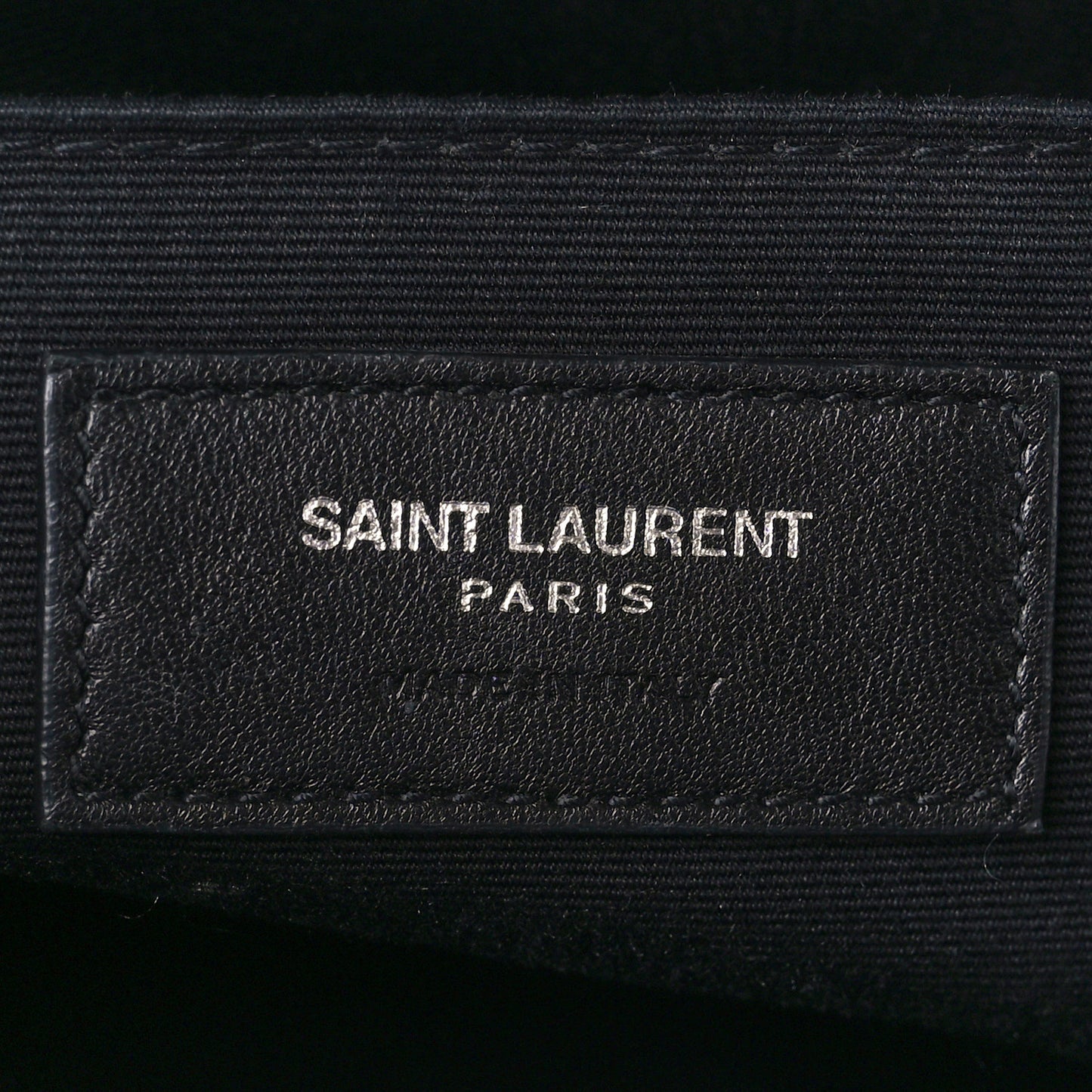 Cracked Shiny Calfskin Matelasse Monogram Lou Camera Bag Black
