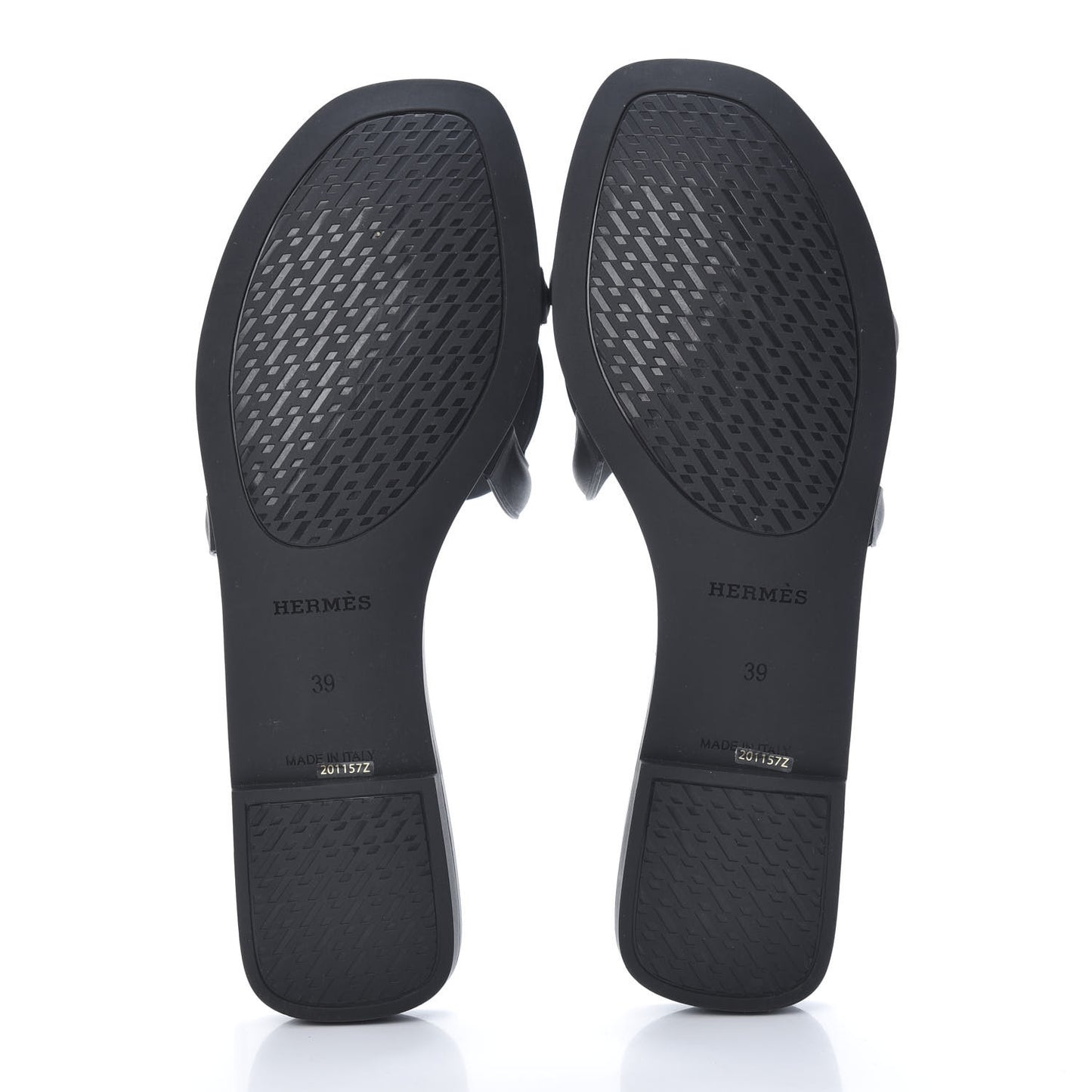 Rubber Aloha Sandals 39 Black