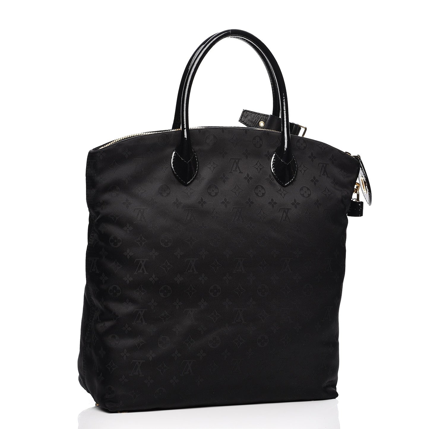 Monogram Nylon Desire Lockit Vertical MM Black