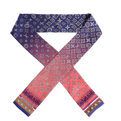 Louis Vuitton Silk Monogram Map Bandeau 1 of 5
