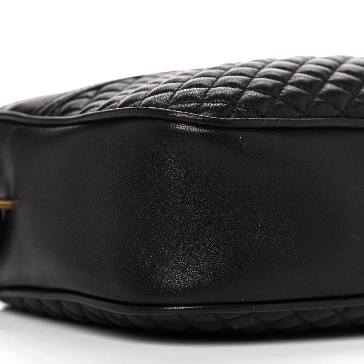 Lambskin Quilted Victoire Camera Bag Black