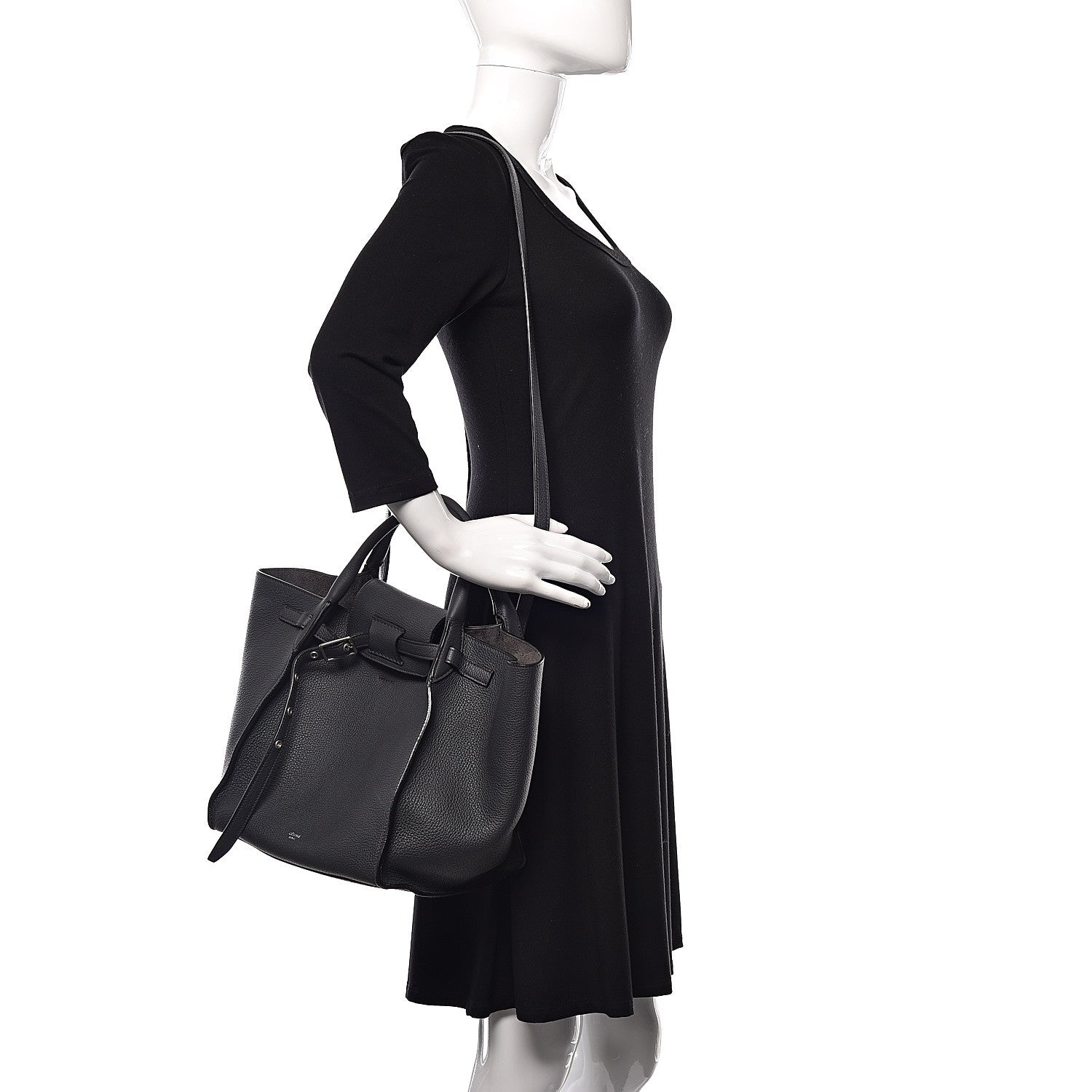 Celine Supple Grained Calfskin Small Big Bag Anthracite 2 of 8