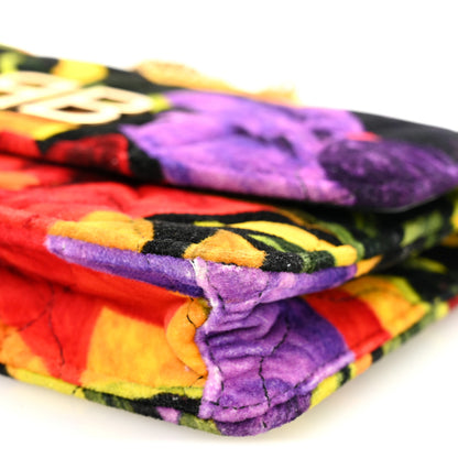 Balenciaga Velvet Floral Quilted BB Wallet On Chain Multicolor 9 of 9