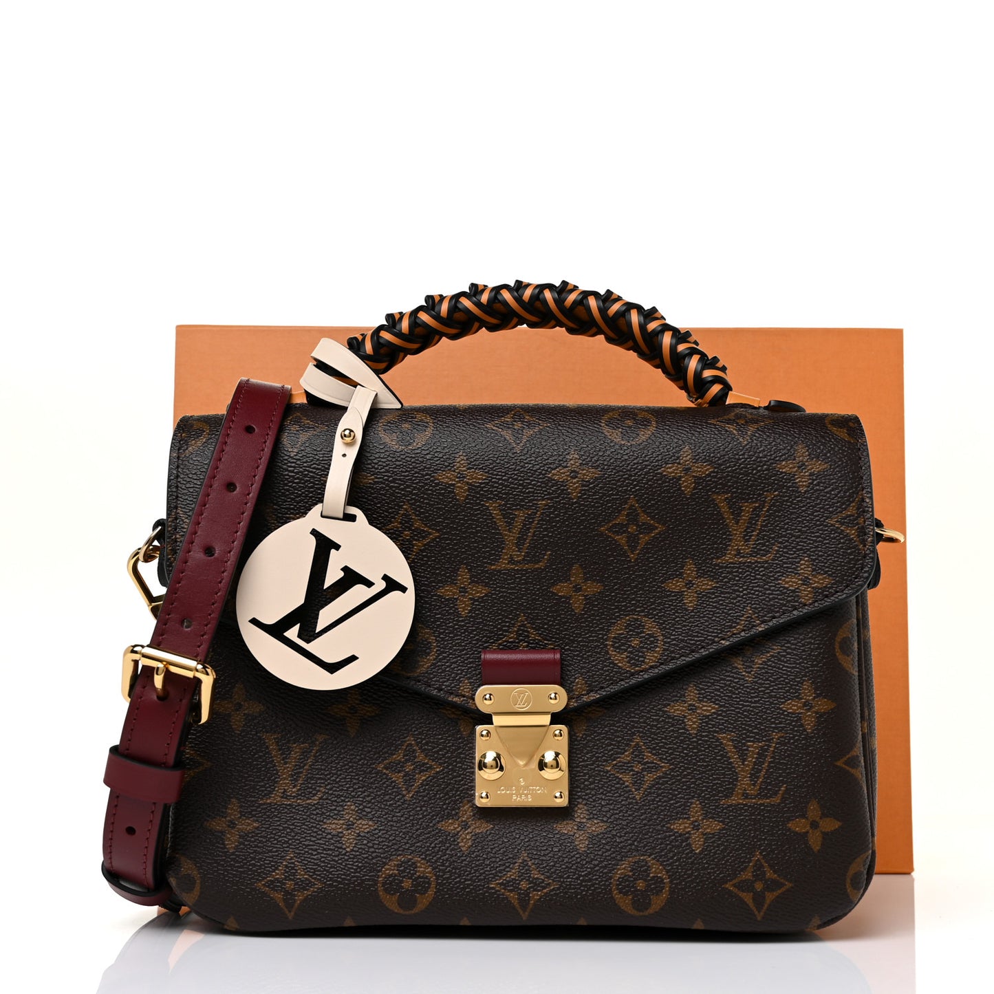 Monogram Braided Pochette Metis Safran