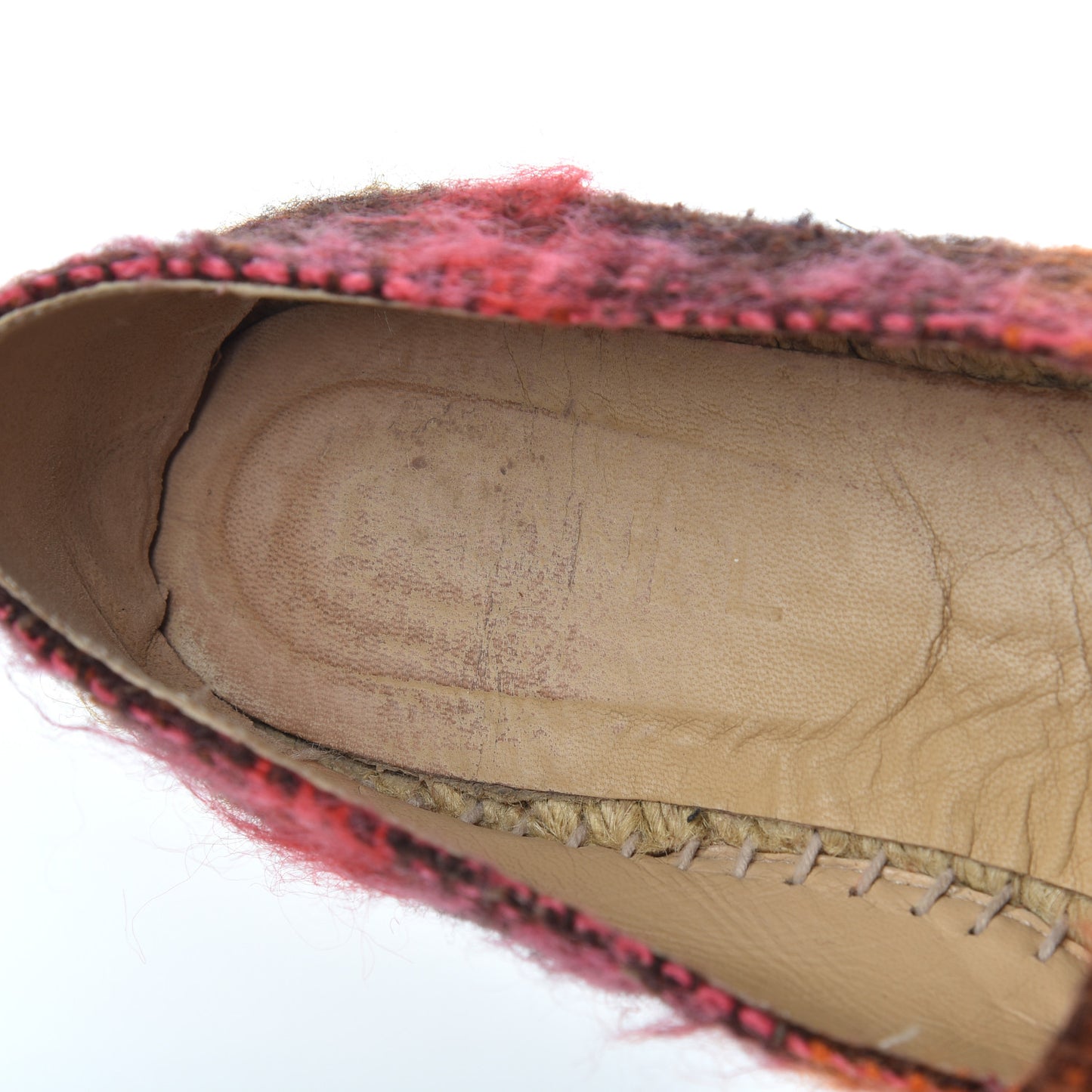 Tweed CC Espadrilles 41 Brown Pink
