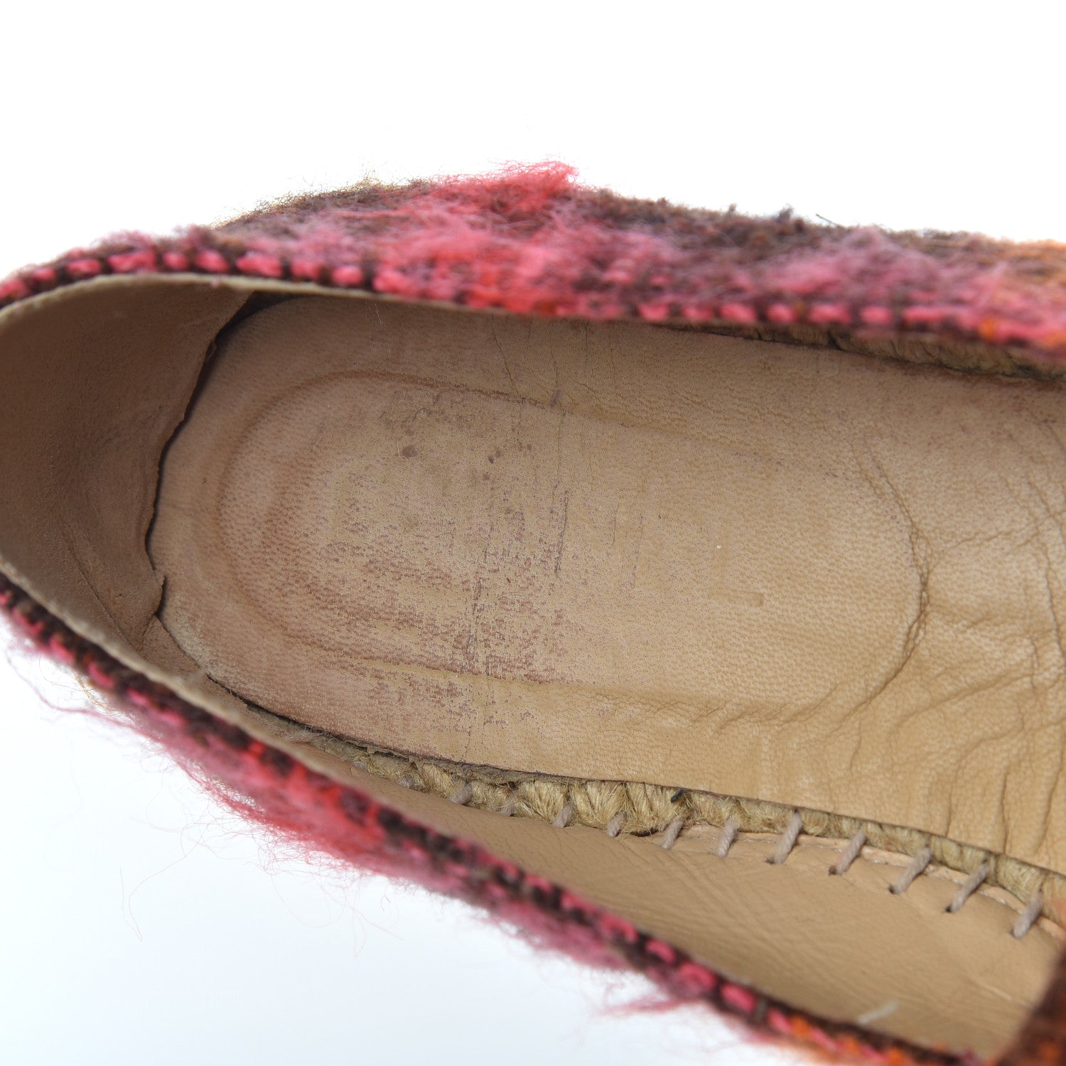 Chanel Tweed CC Espadrilles 41 Brown Pink 7 of 24