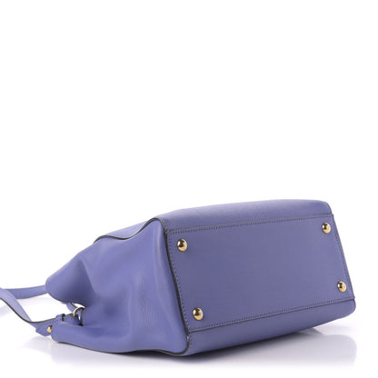 Fendi Vitello Elite Petite 2Jours Tote Viola Cassis 4 of 12
