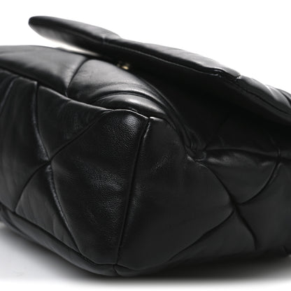 Prada Nappa Re-Nylon Triangle Quilted Patchwork System Flap Shoulder Bag Black 10 of 10