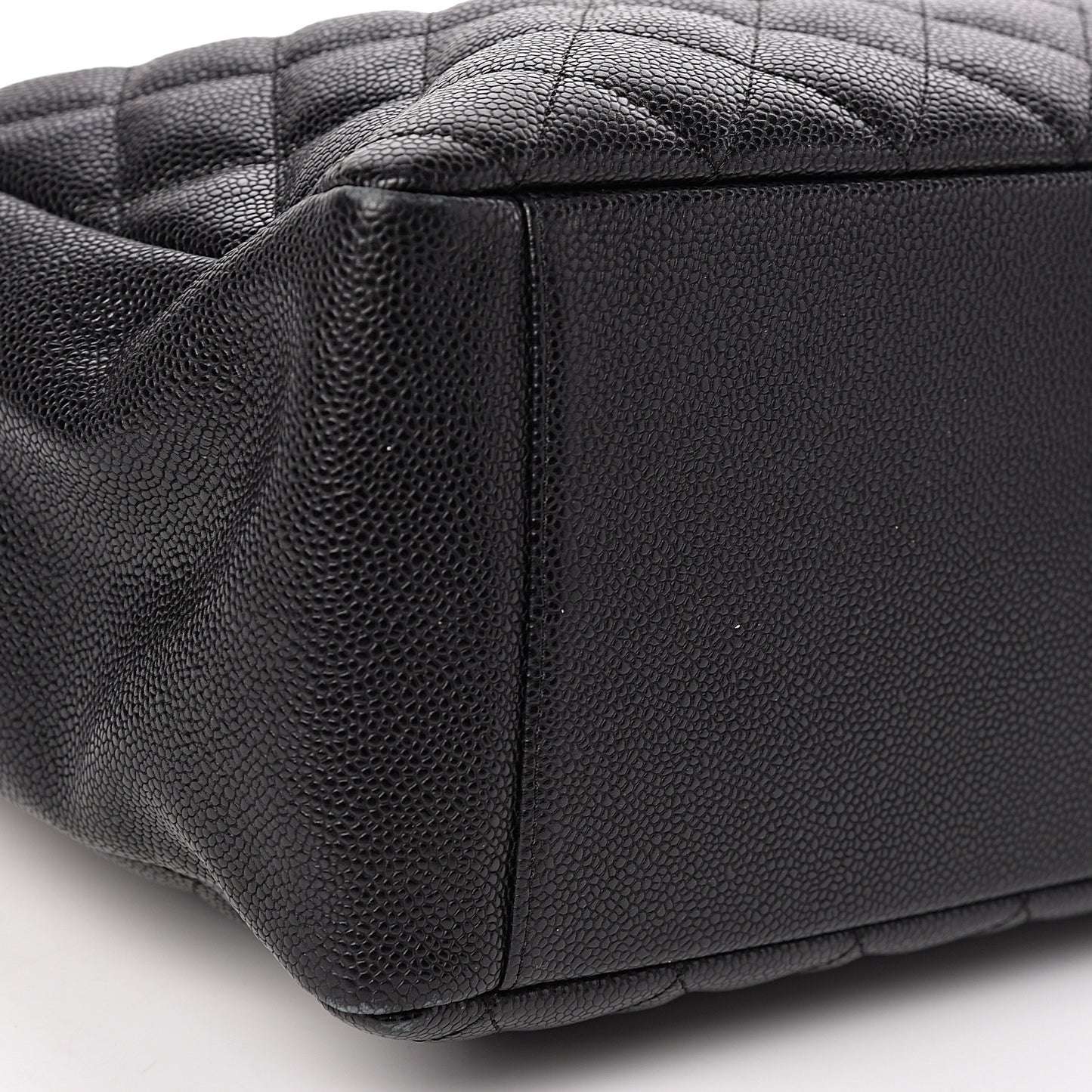 Caviar Quilted Grand Shopping Tote GST Black