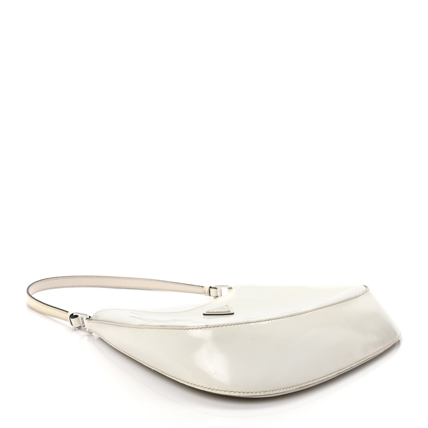 Spazzolato Cleo Shoulder Bag White Black