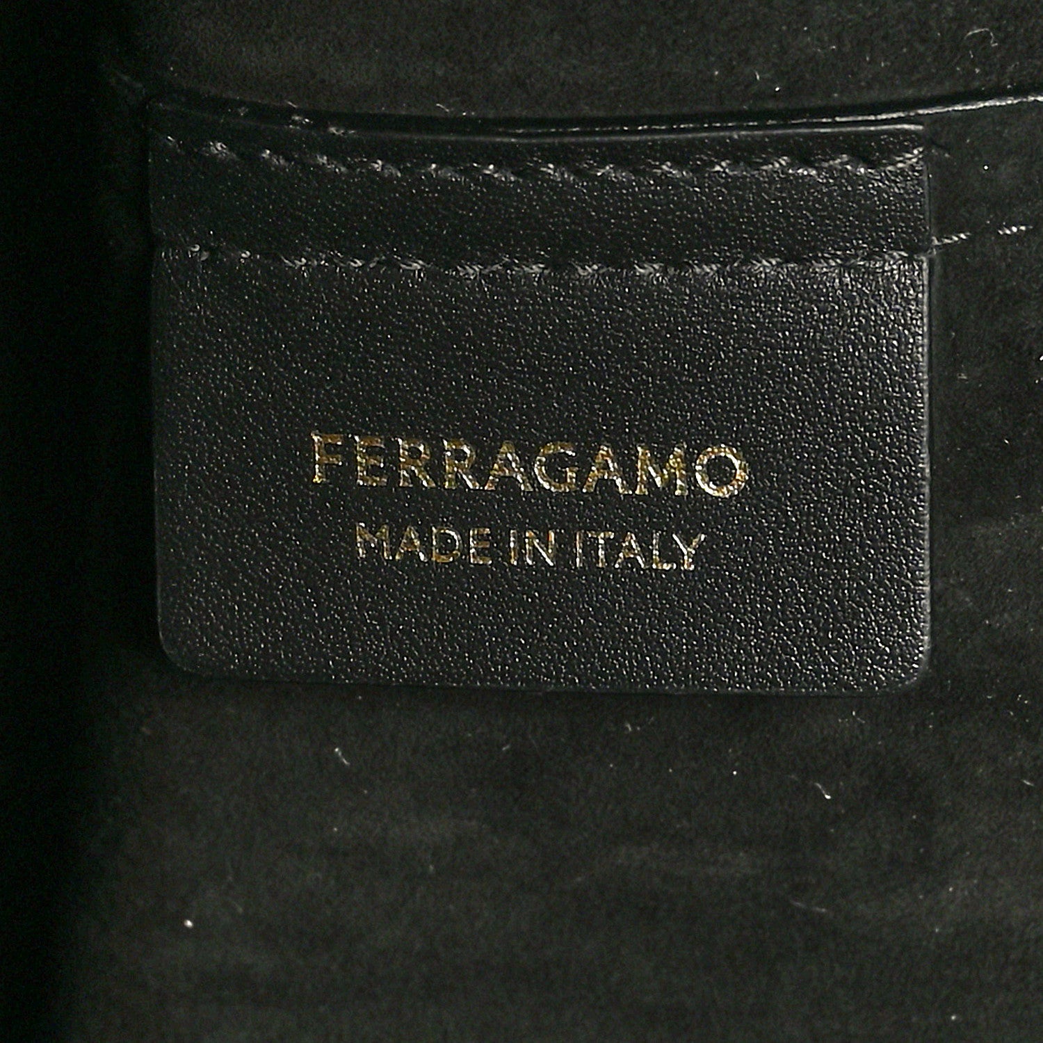Salvatore Ferragamo Calfskin Charming Tote Black 7 of 10