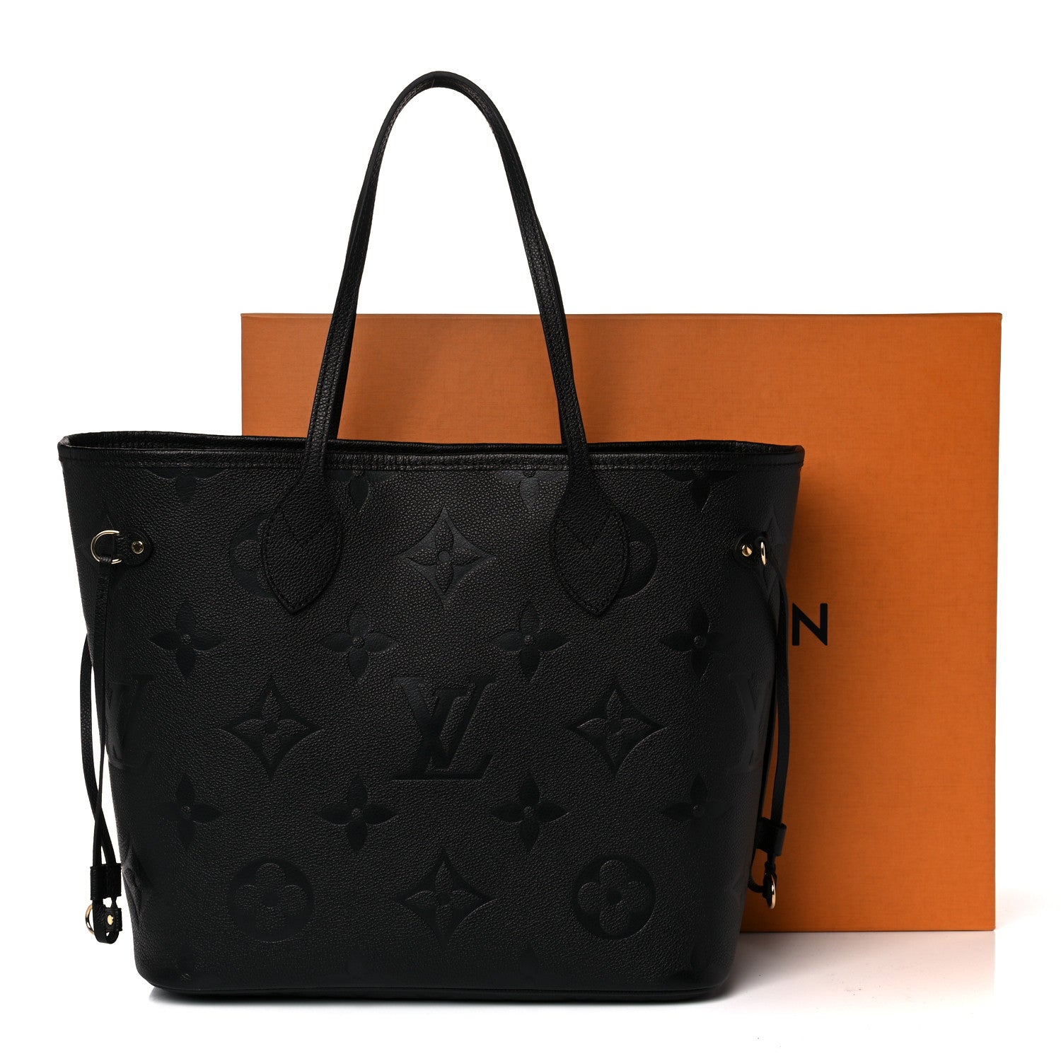 Louis Vuitton Empreinte Monogram Giant Neverfull MM Black 9 of 9