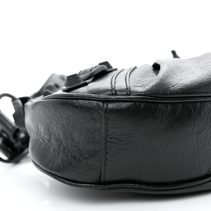 Balenciaga Agneau Arena Monochrome Le Cagole Shoulder Bag XS Black 10 of 11