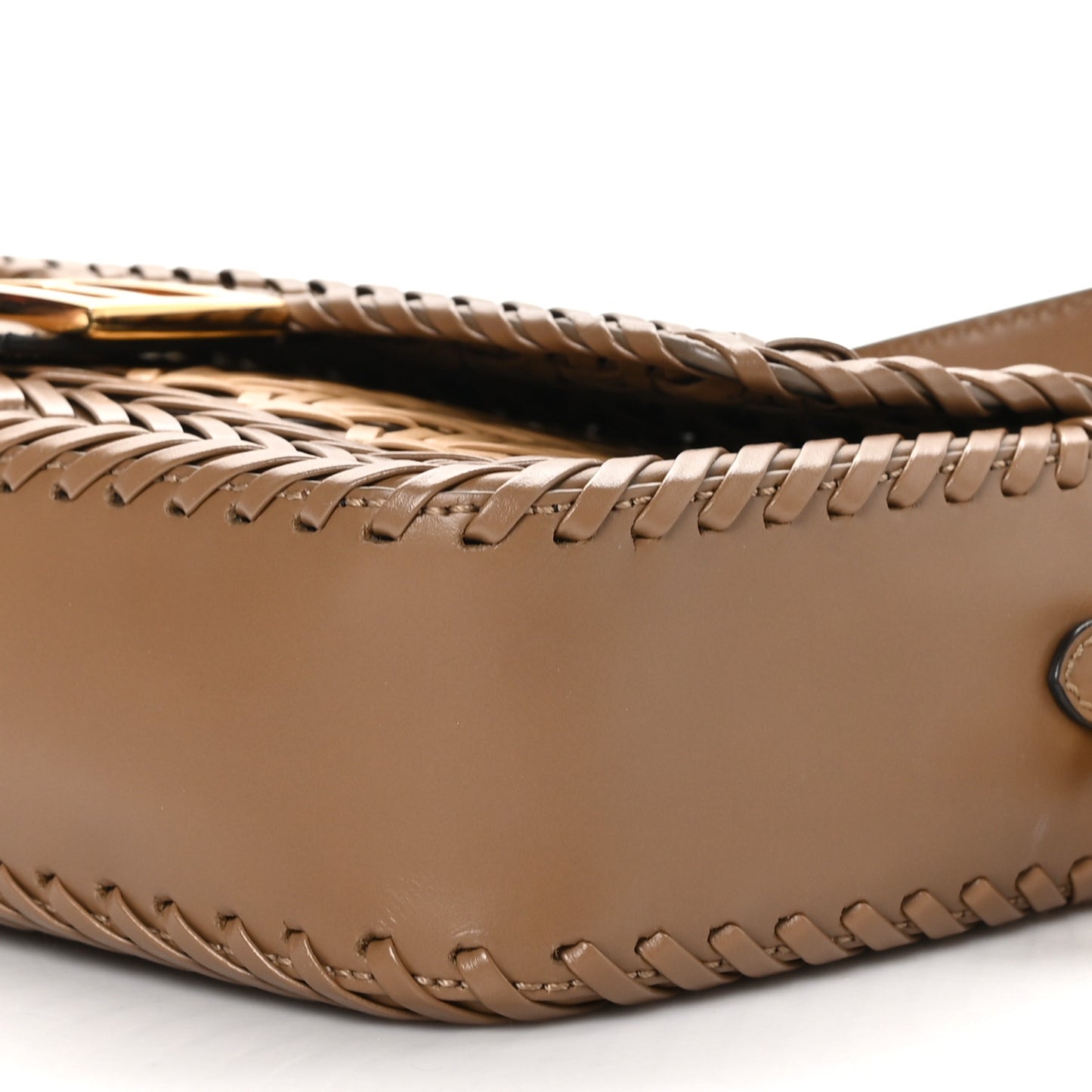 Nappa FF Woven Baguette Brown
