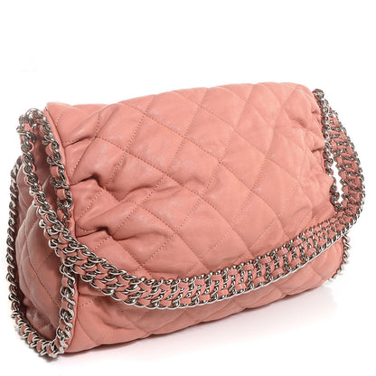 Chanel Washed Lambskin Chain Around Hobo Pink 3 of 7