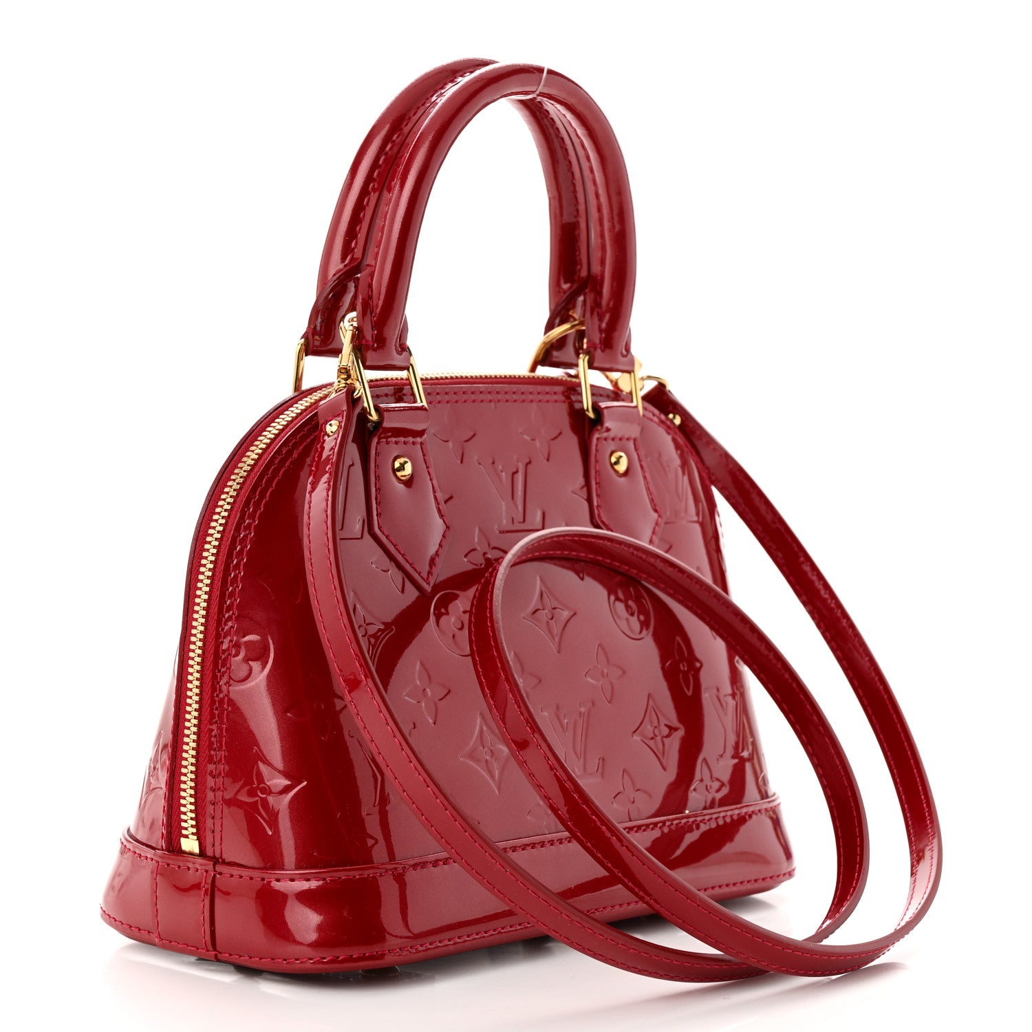 Louis Vuitton Vernis Alma BB Pomme D'Amour 3 of 10