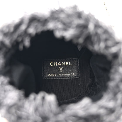 Chanel Denim Quilted Mood Mini Bucket With Chain Black Multicolor 5 of 10