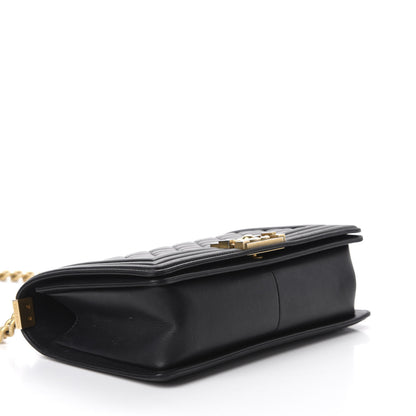 Chanel Calfskin Quilted Medium Boy Flap Black 4 of 16