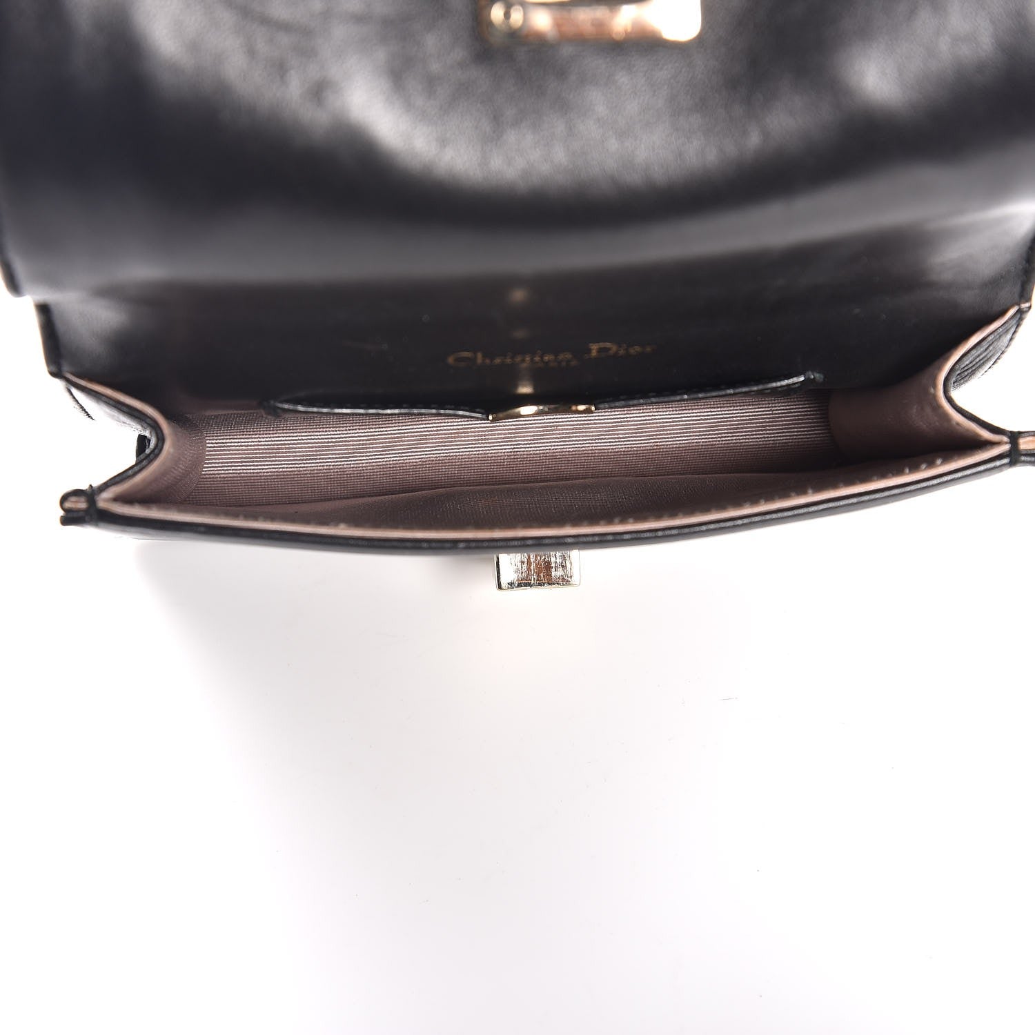 Christian Dior Lambskin Mini Diorama Flap Bag Black 6 of 8