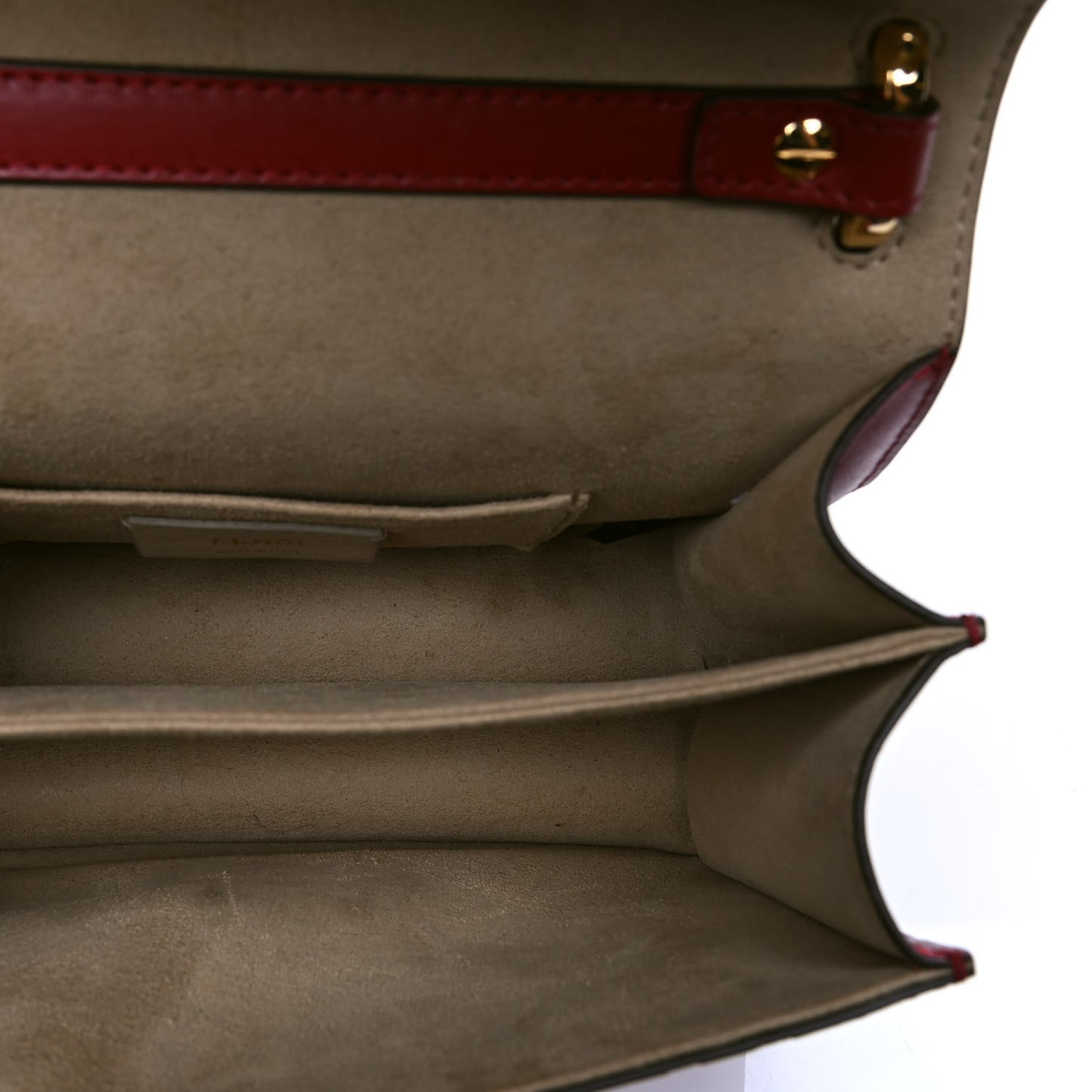 Vitello Liberty FF 1974 Embossed Small Kan U Shoulder Bag Fragola