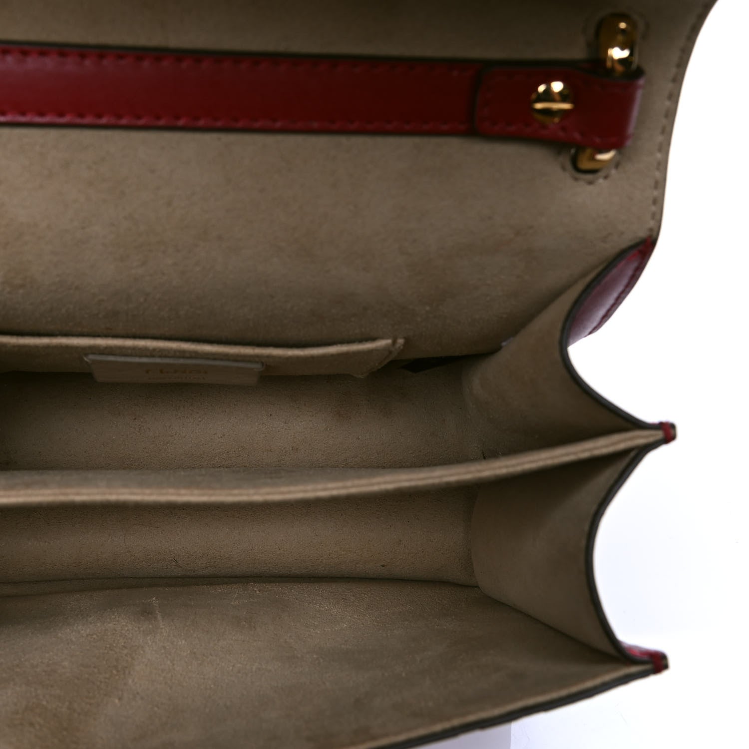 Fendi Vitello Liberty FF 1974 Embossed Small Kan U Shoulder Bag Fragola 5 of 5