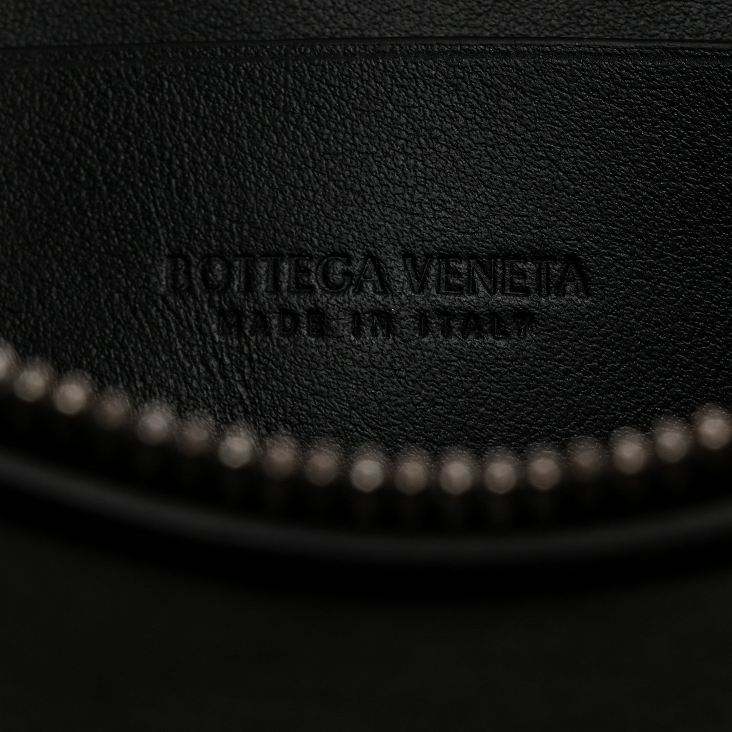 Bottega Veneta Nappa Maxi Intrecciato Medium Cassette Flat Zip Pouch Black 6 of 7