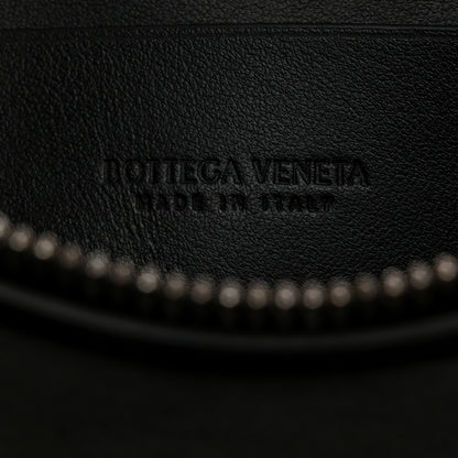Bottega Veneta Nappa Maxi Intrecciato Medium Cassette Flat Zip Pouch Black 6 of 7