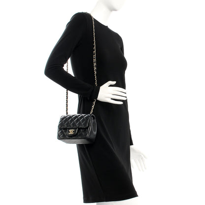 Chanel Lambskin Quilted Mini Square Flap Black 2 of 9