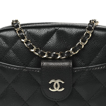 Chanel Caviar Quilted Chain Camera Bag Black 8 of 11