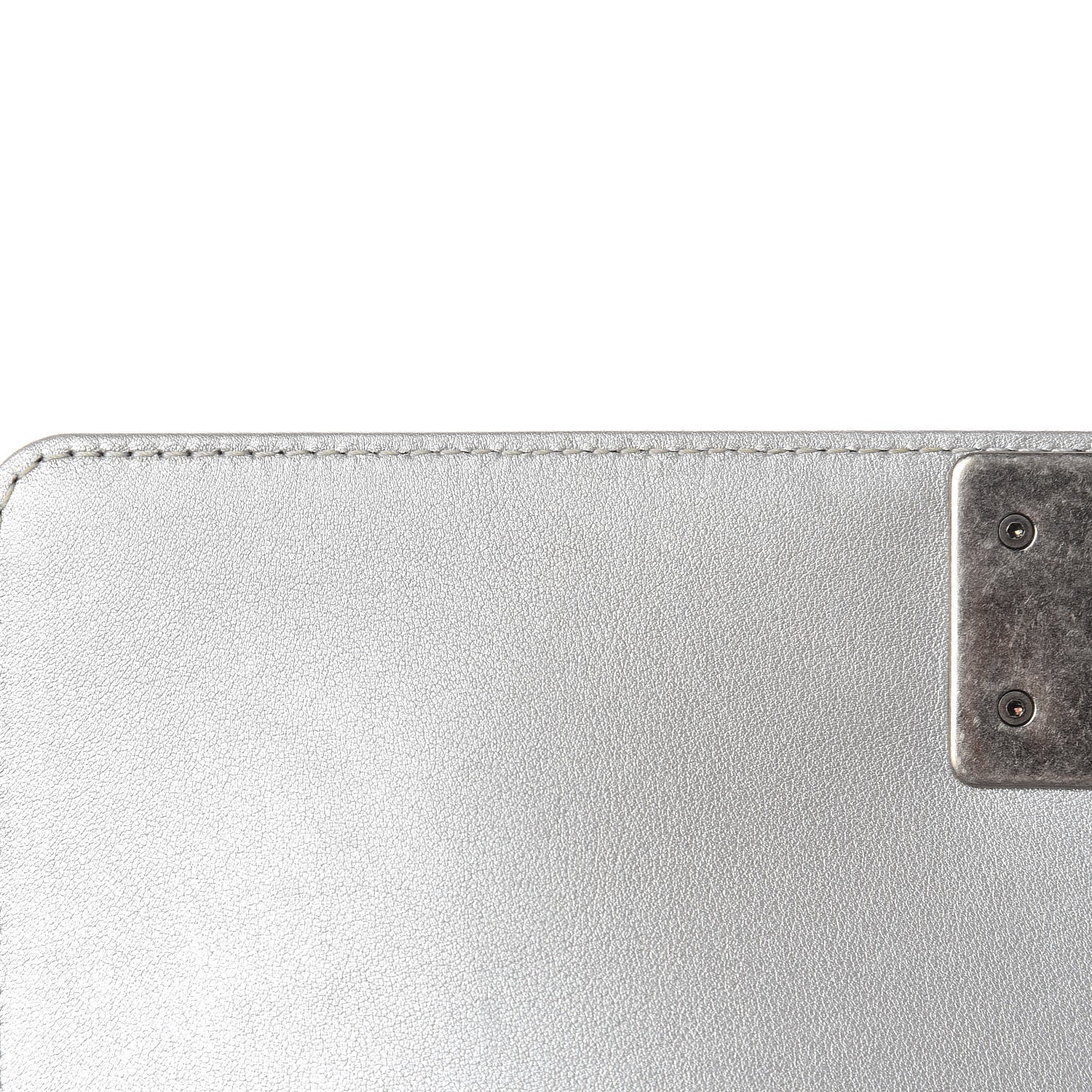 Chanel Metallic Calfskin Quilted Medium Boy Flap Silver 11 of 16
