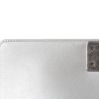 Chanel Metallic Calfskin Quilted Medium Boy Flap Silver 11 of 16