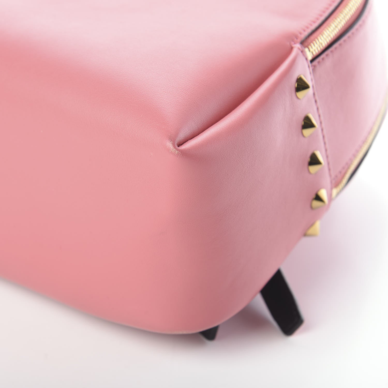 MCM Calfskin Mini Duchess Polke Studs Backpack Pink 8 of 8