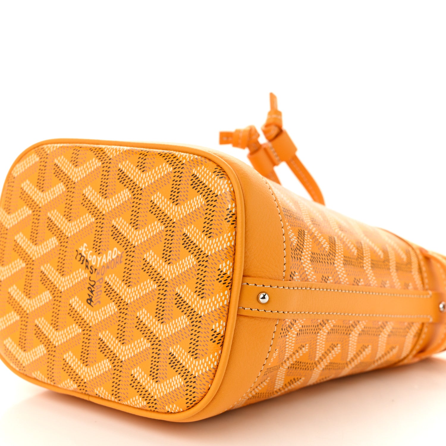 Goyard Goyardine Petit Flot Mini Bucket Bag Yellow 10 of 10