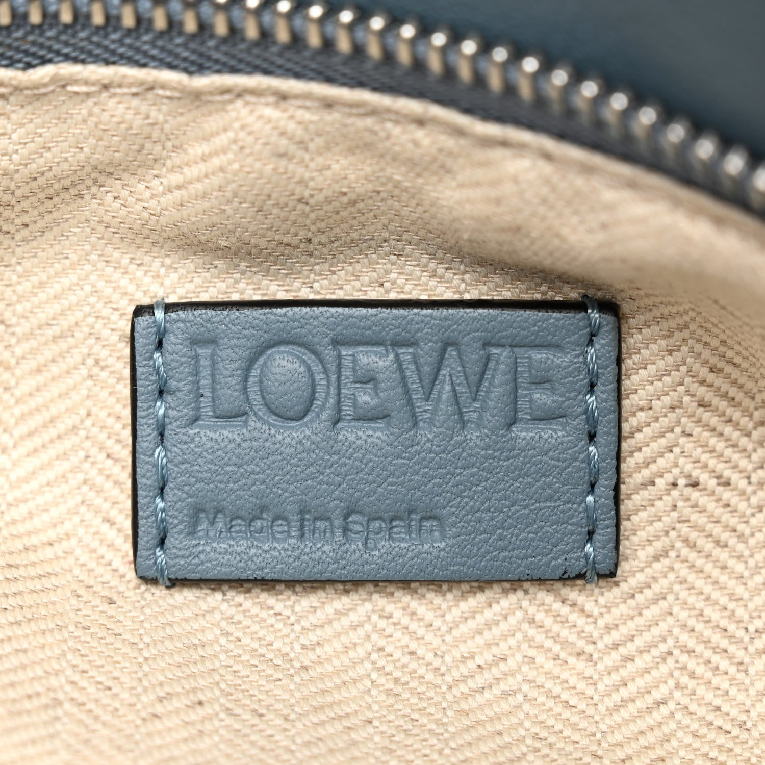 Loewe Calfskin Medium Puzzle Bag Stone Blue 6 of 10