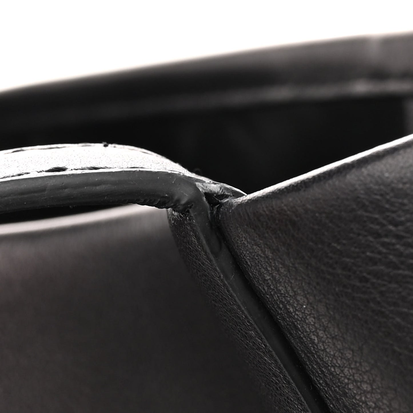 Polished Saddle Calfskin Medium N/S Park Belt Bag Black