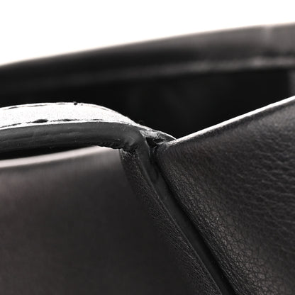 The Row Polished Saddle Calfskin Medium N/S Park Belt Bag Black 10 of 10