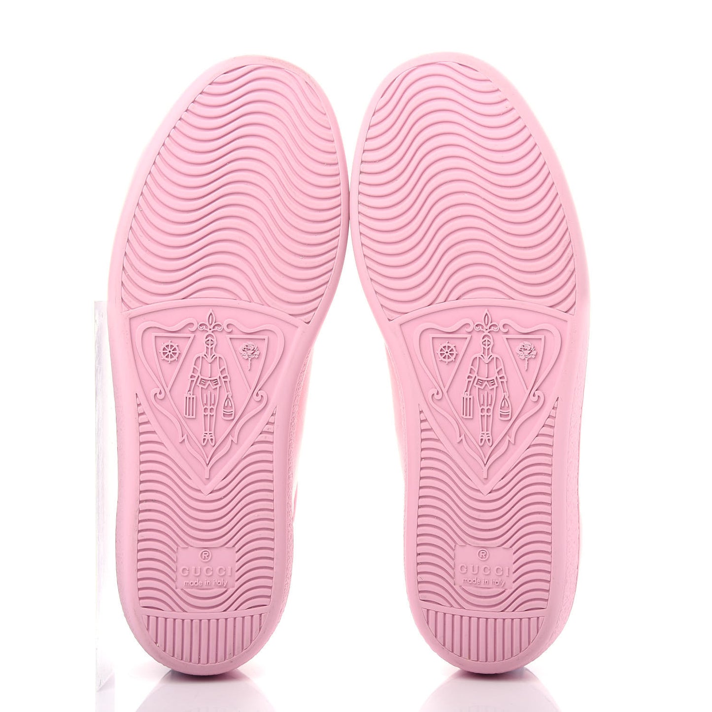 Calfskin Interlocking G Perforated Womens Ace Sneakers 36 Wild Rose Lapis