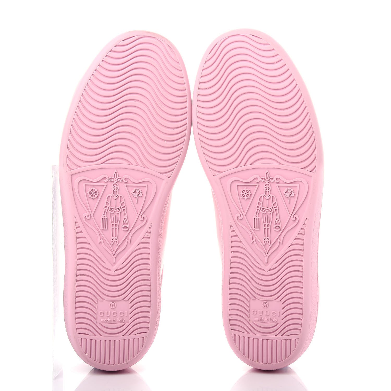 Gucci Calfskin Interlocking G Perforated Womens Ace Sneakers 36 Wild Rose Lapis 9 of 11