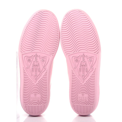 Gucci Calfskin Interlocking G Perforated Womens Ace Sneakers 36 Wild Rose Lapis 9 of 11
