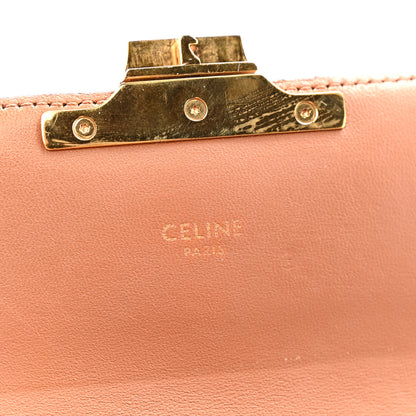 Celine Canvas Calfskin Triomphe Shoulder Bag Tan 6 of 15