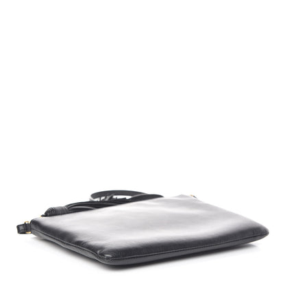 Saint Laurent Calfskin Teen Monogram Crossbody Bag Black 4 of 14